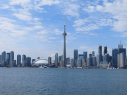 Toronto skyline from ferry