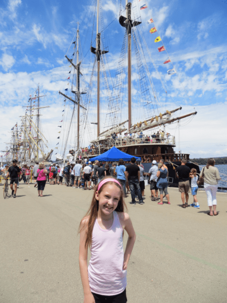 Visiting tall ships in Hamilton