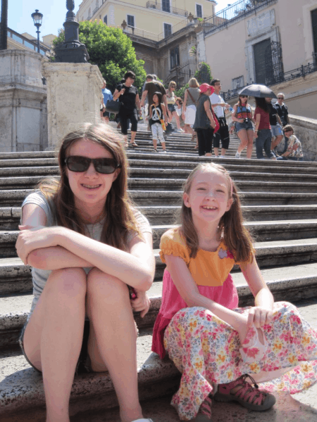 Rome-Sitting on the Spanish Steps