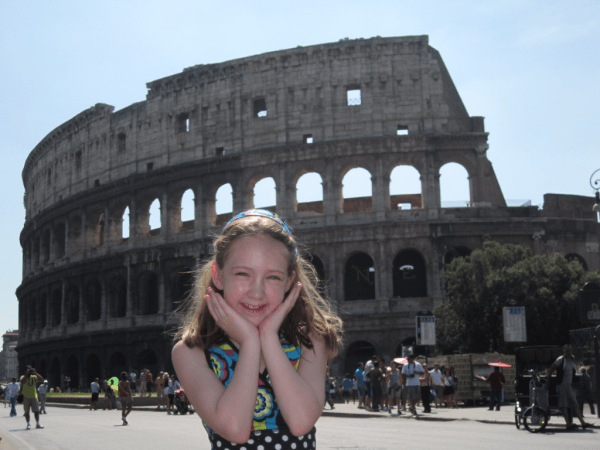 At the Colosseum in Rome