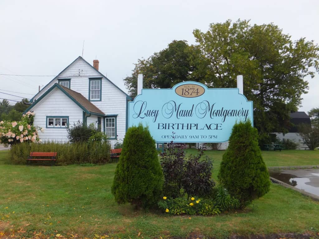 Exterior of Lucy Maud Montgomery Birthplace in New London, PEI.
