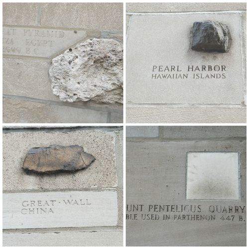 Tribune Tower stones collage Tribune Tower stones collage