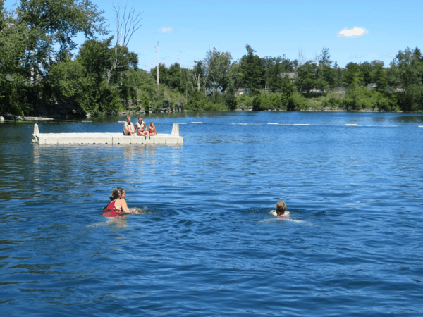 Swimming in St. Marys, Ontario-limestone quarry