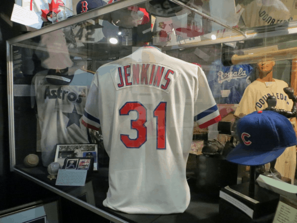 Ferguson Jenkins uniform at Canadian Baseball Hall of Fame