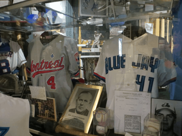 Pearson Cup exhibit at Canadian Baseball Hall of Fame in St. Mary's, Ontario