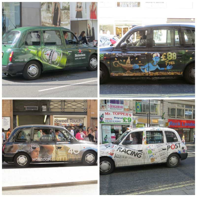 London cabs - business collage