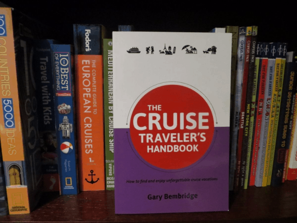 Cruise Traveler's Handbook on bookshelf