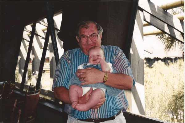 With Grandpa at Disney in 1997