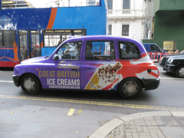 London cabs - Cadbury Ice Cream London cabs - Cadbury Ice Cream