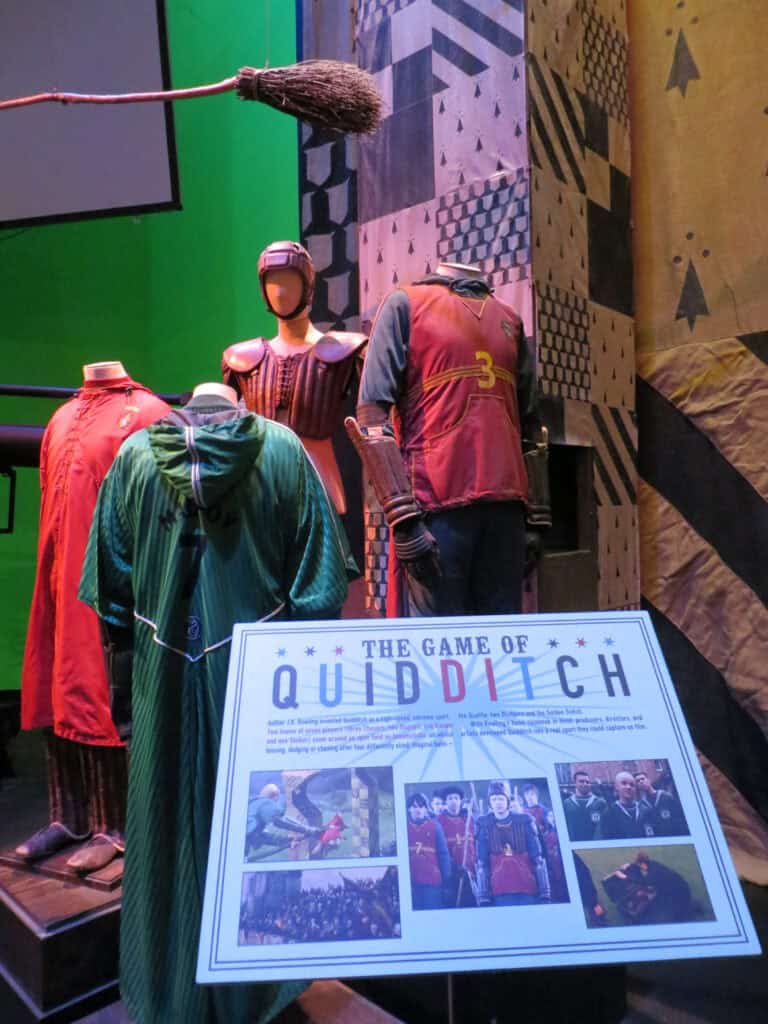 quidditch display at the making of harry potter - england.