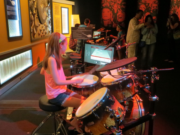 Ontario science centre-science of rock n roll-drums