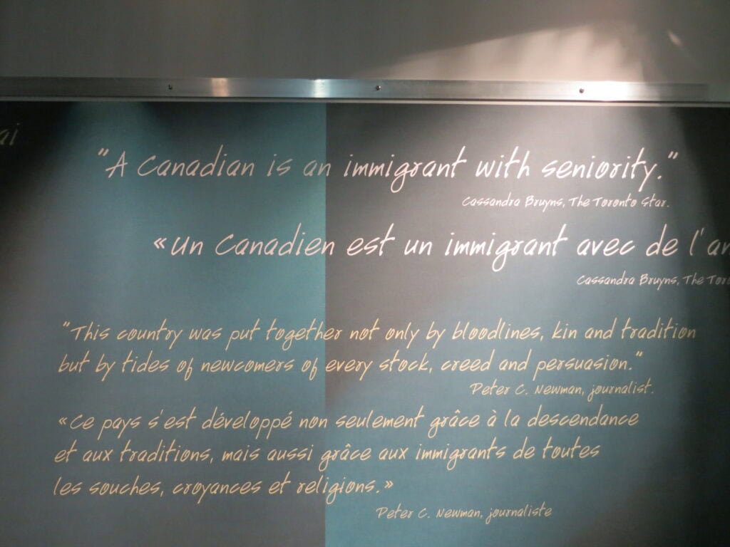 quotes on display at pier 21