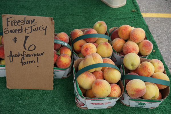 St. jacobs farmers market-fresh peaches