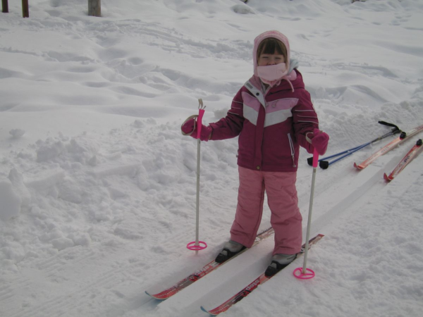 Learning to cross-country ski at Chateau Montebello