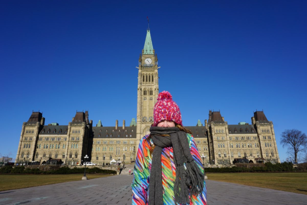 Ottawa-parliament hill-cold winter day