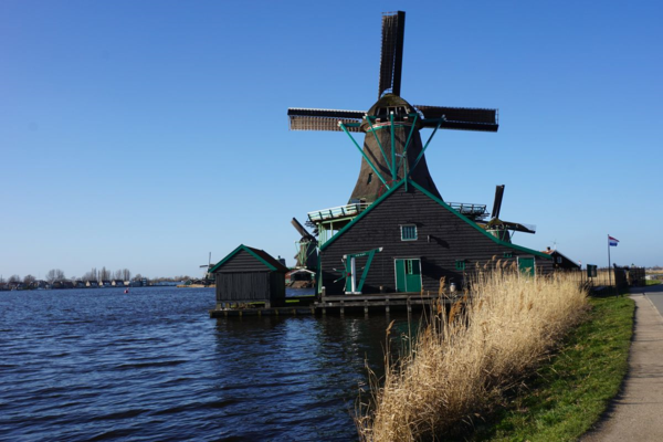 Netherlands-zaanse schans-windmill