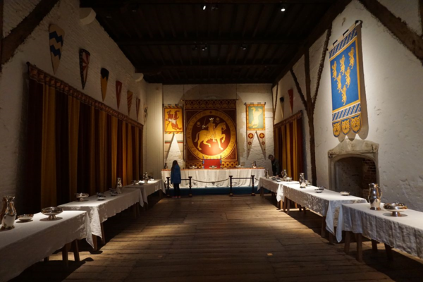 England-dover castle-great tower-banquet hall