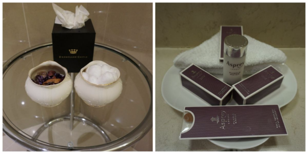 Ireland-Dromoland Castle-bathroom amenities-collage