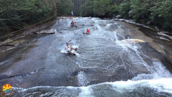 Hiking-With-Kids-By-Asheville-Sliding-Rock