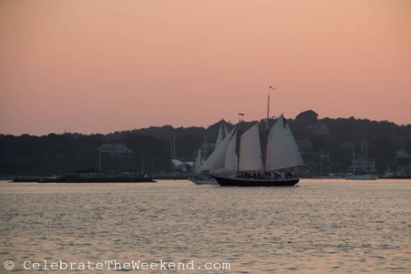 Newport-rhode island-ship sailing in harbor