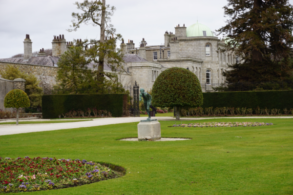 Ireland-powerscourt gardens-view of house from walled garden