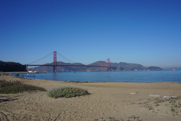 California-san francisco-golden gate bridge-view from crissy field