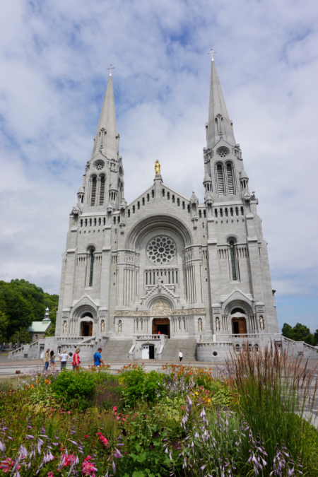 Quebec-outside the basilica of sainte-anne-de-beaupre