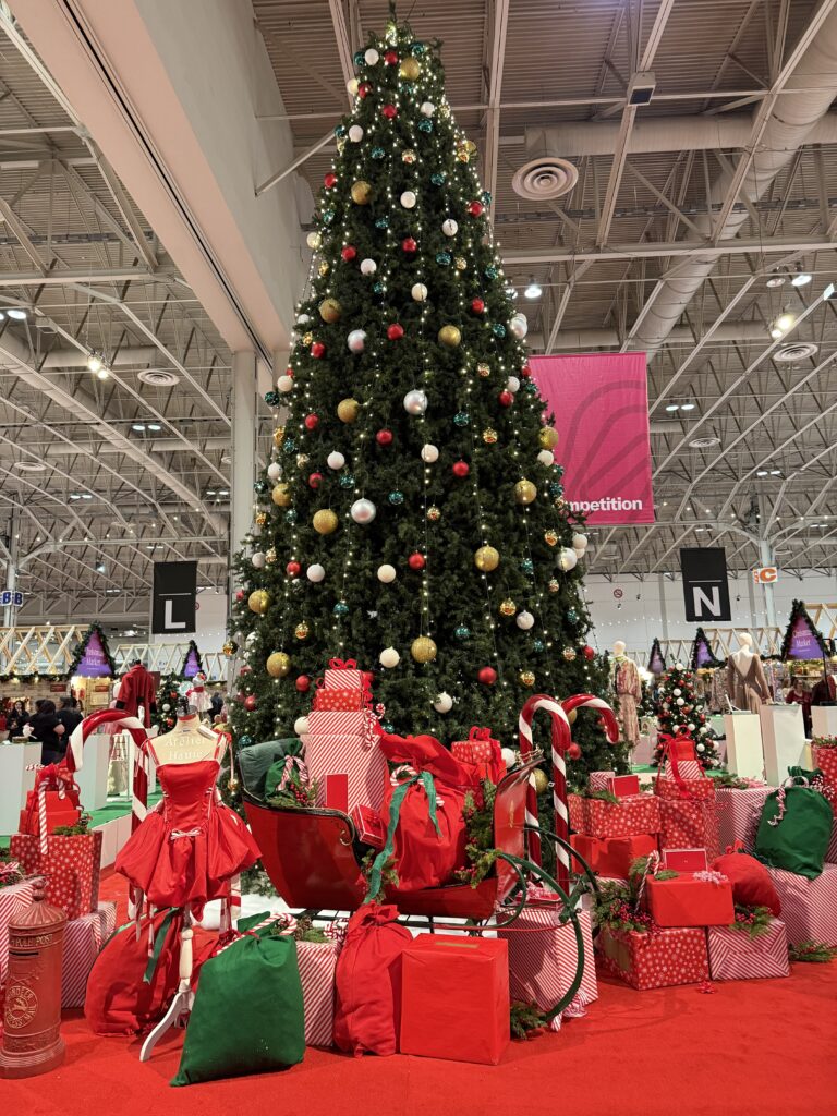 Christmas tree at the One of a Kind Christmas Show and Sale.