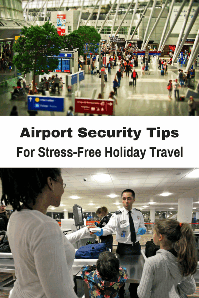 Pinterest image for Airport Security Tips for Stress-Free Holiday Travel.