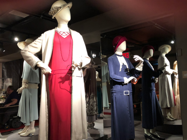 New york city-downton abbey exhibition-display of costumes from series