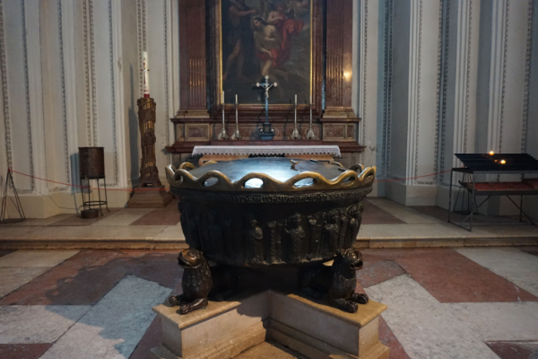 Austria-salzburg cathedral-baptismal font-ed