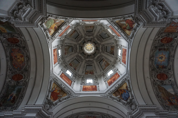 Austria-salzburg cathedral-ceiling