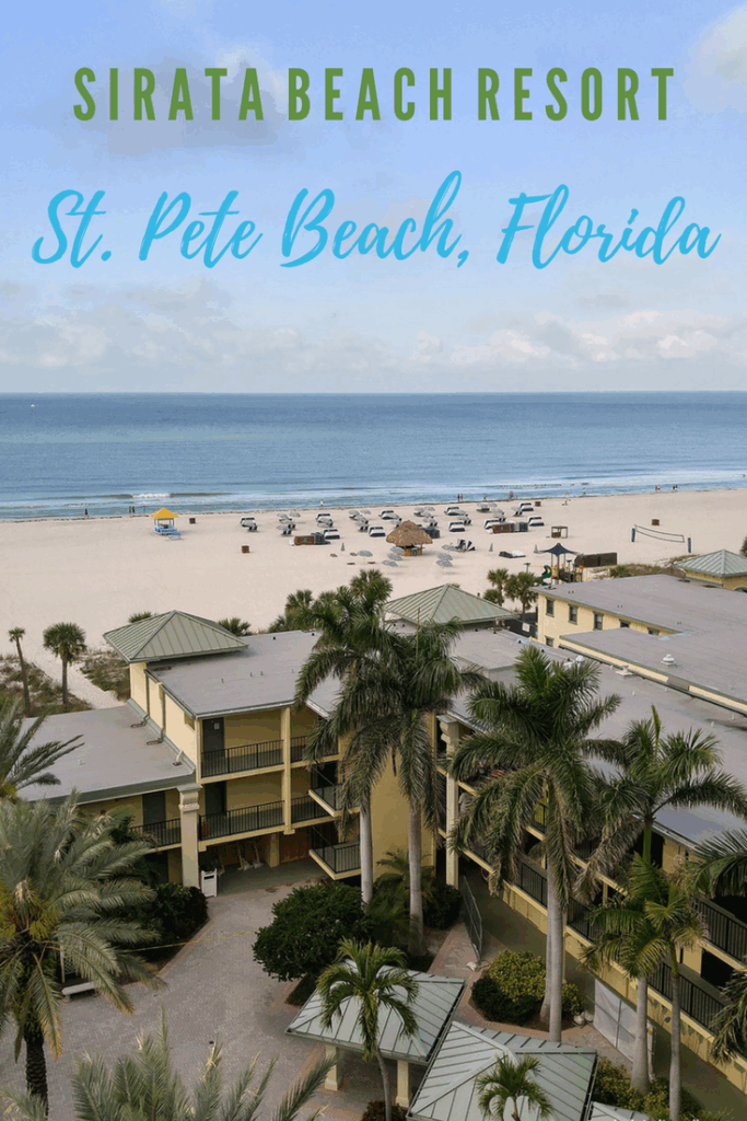 Pinterest image for review of Sirata Beach Resort on St. Pete Beach, Florida.
