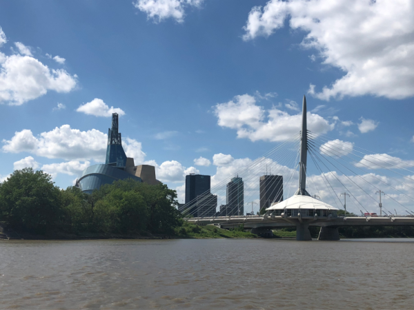 Manitoba-winnipeg-canadian museum for human rights and riel esplanade