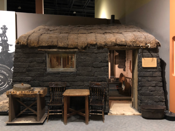 Manitoba-winnipeg-manitoba museum-cabin with sod roof