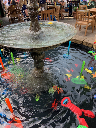 Newport-Rhode Island-Fish fountain at O'Brien's Pub