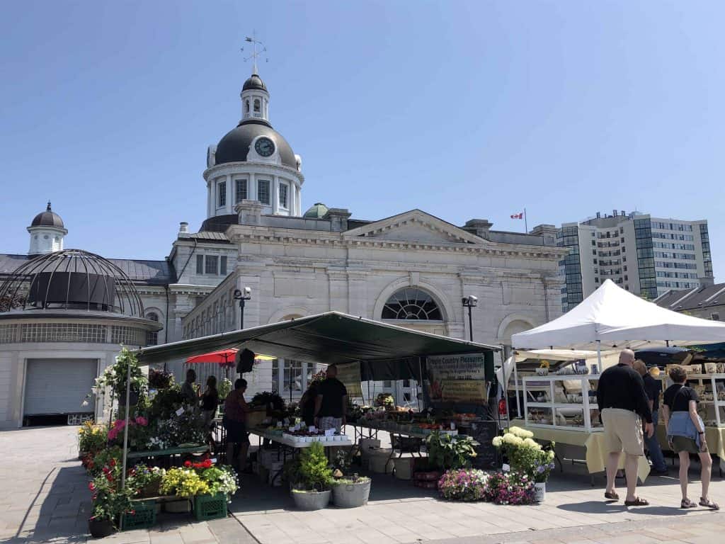 stalls at public market behind kingston city hall