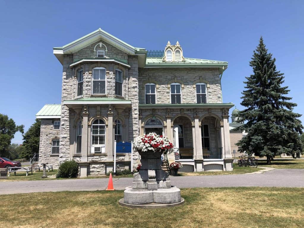 exterior of limestone penitentiary museum building in kingston, ontario