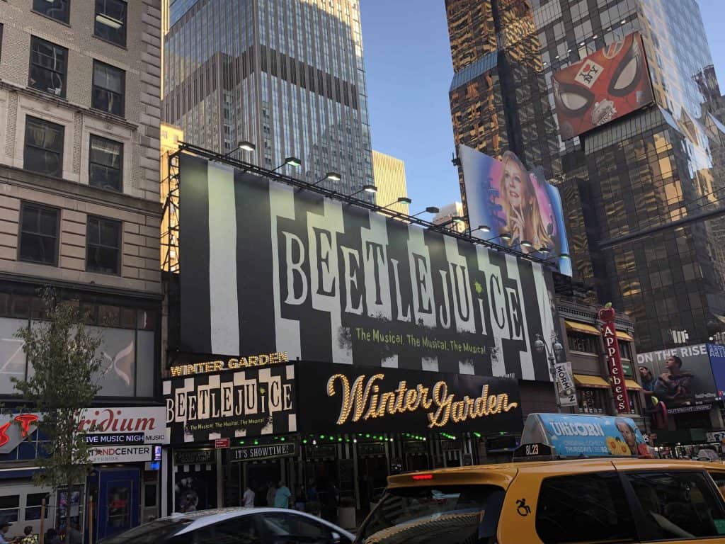 beetle juice at winter garden theatre