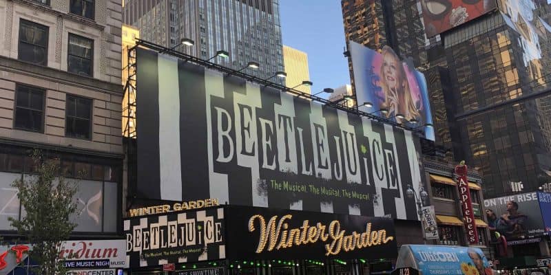 beetle juice at winter garden theatre