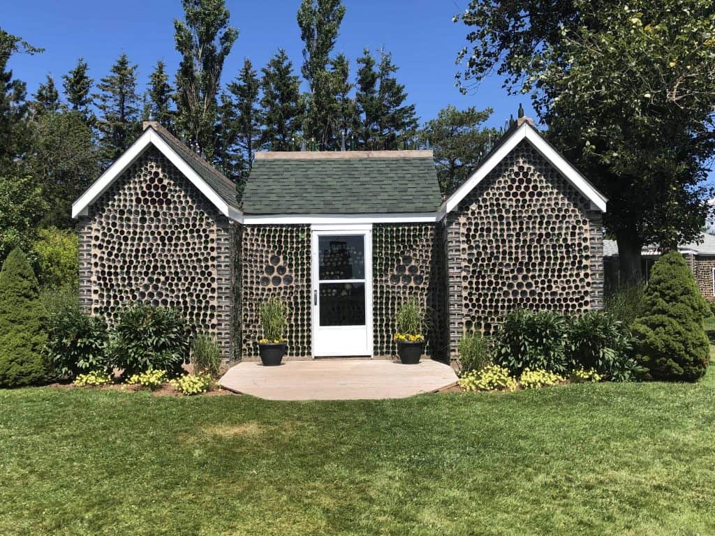 house made from glass bottles