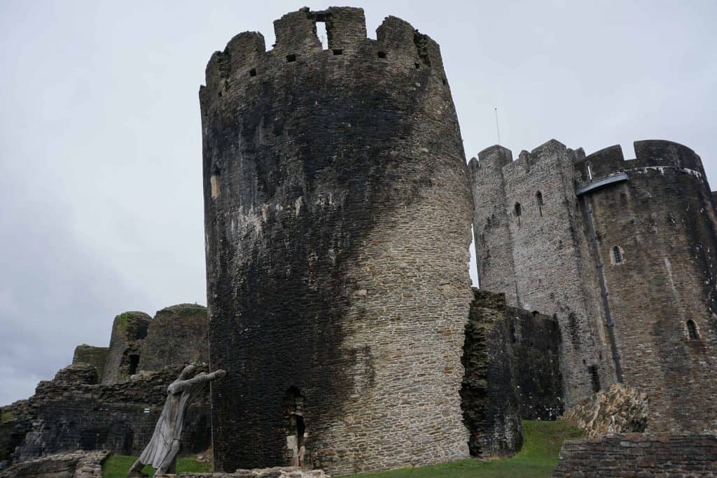 stone tower at medieval castle