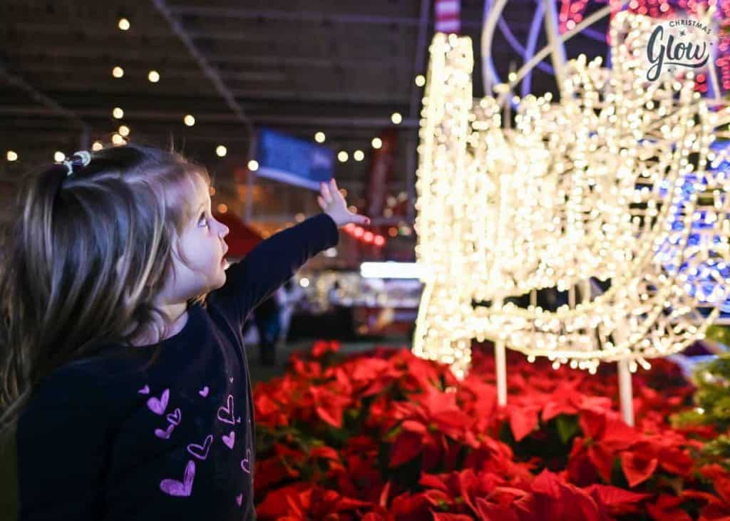 little girl with christmas lights-christmas glow