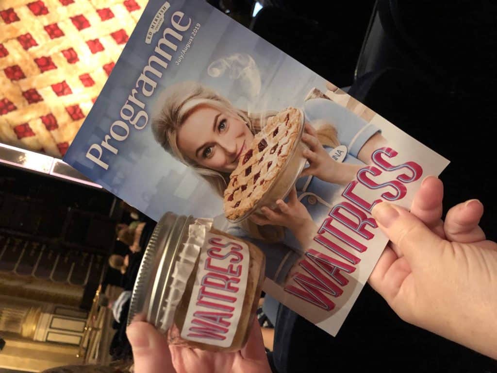 waitress musical programme and pie