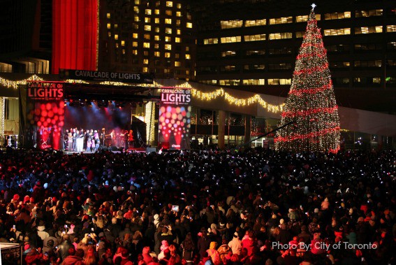 Toronto cavalcade of lights celebration