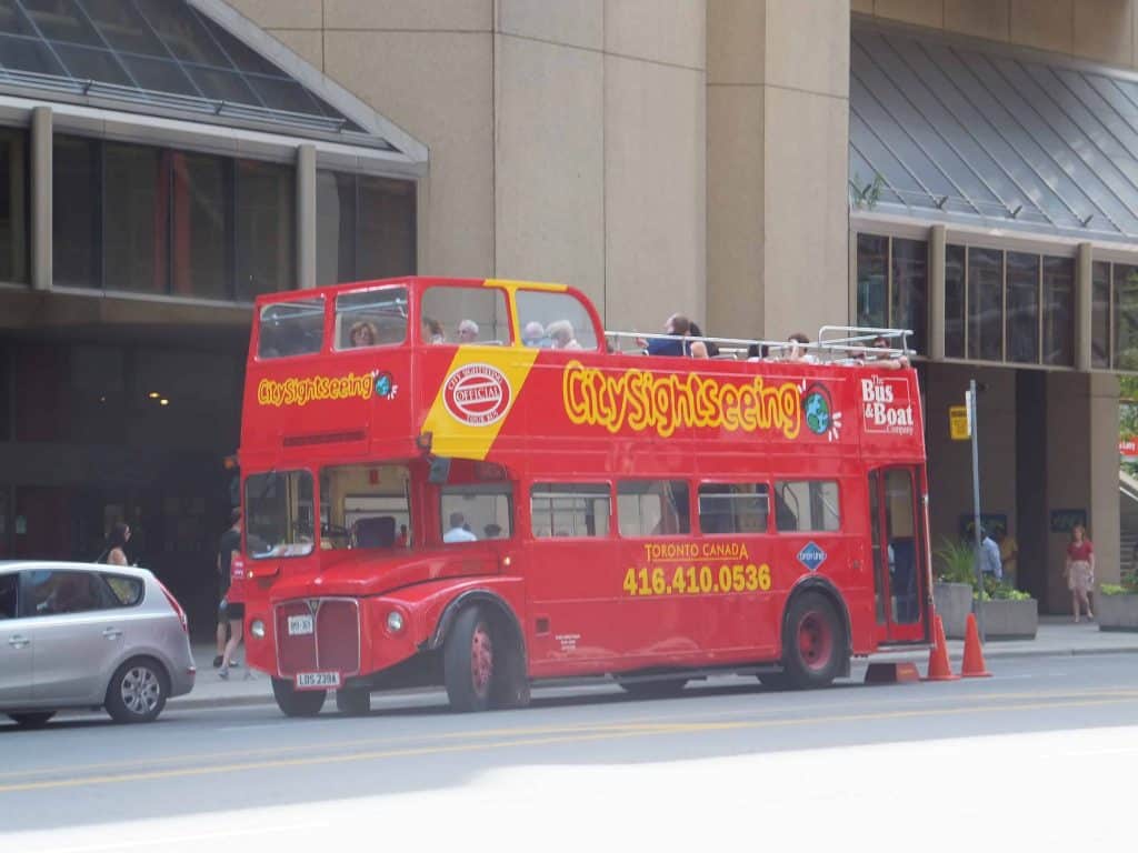 red city sightseeing bus toronto