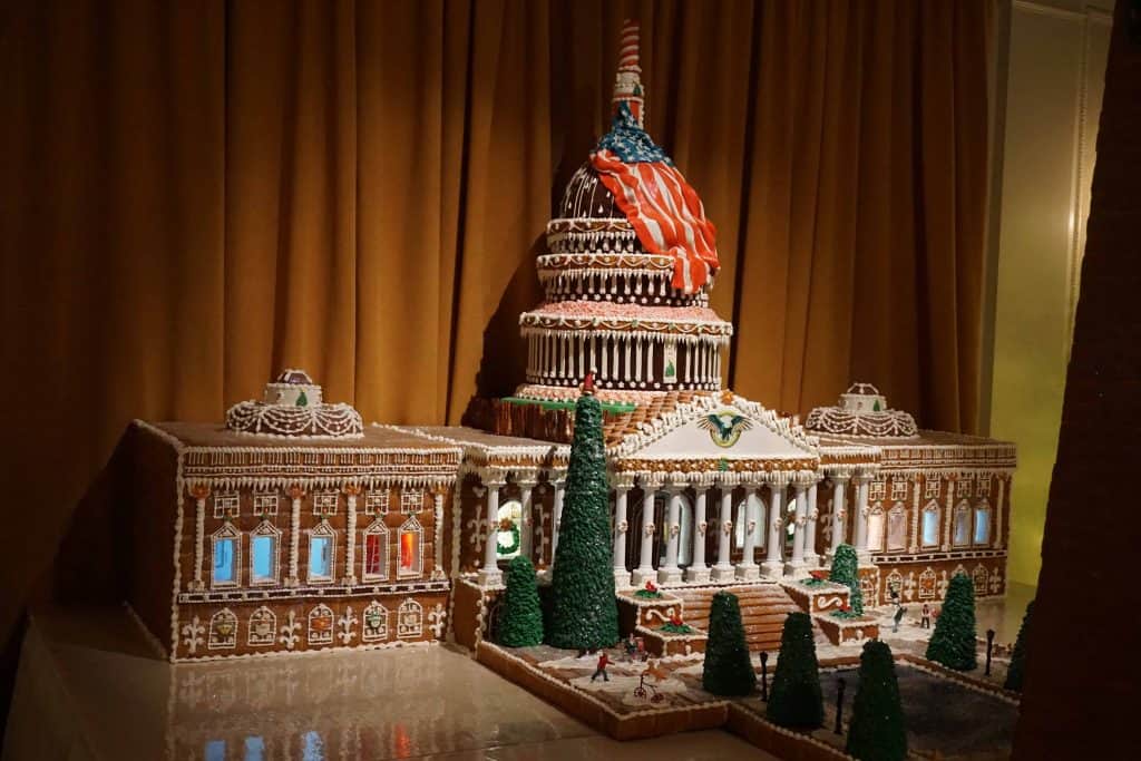 gingerbread house of us capitol building