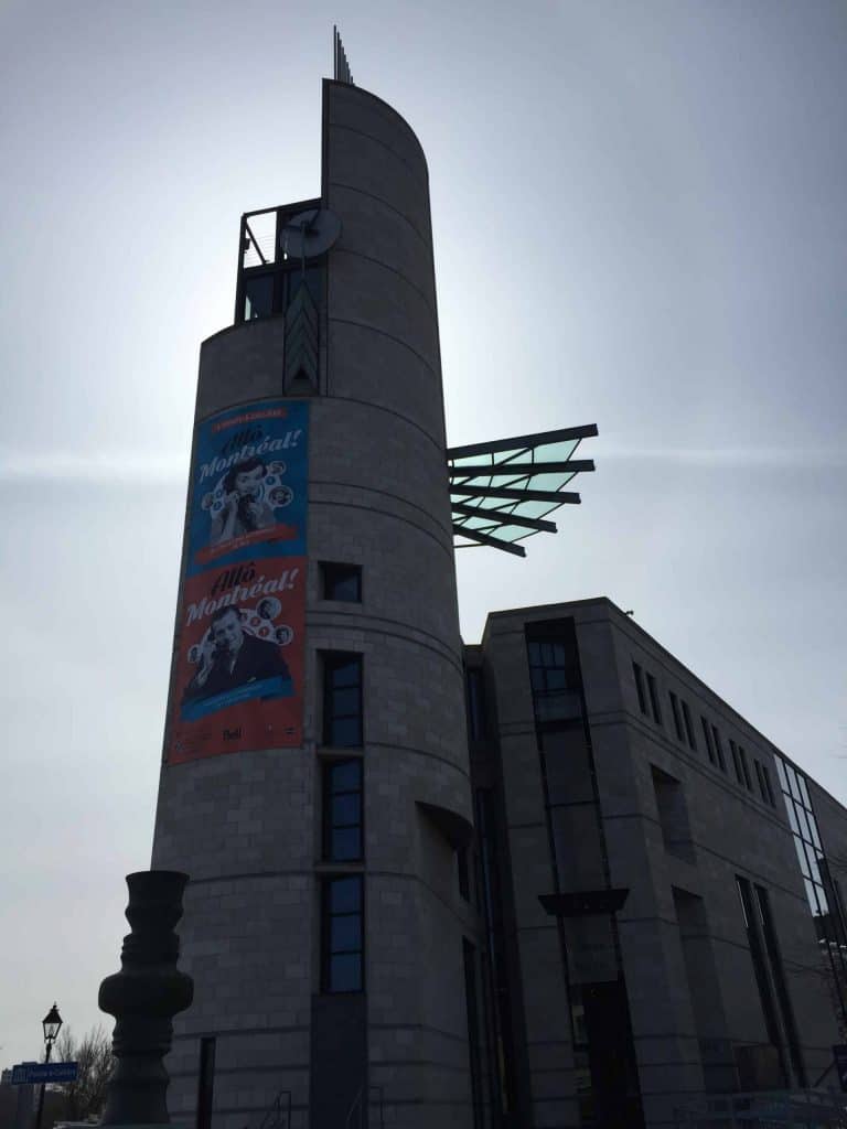 exterior of pointe a calliere museum montreal