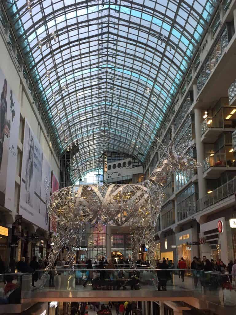 toronto eaton centre christmas decorations