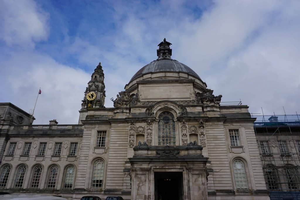 exterior of national museum cardiff